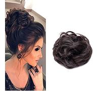 BeatStock 1 PCS Free Size Women's Curly Hair Bun Juda Rubber For Outing in Brown Color