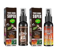 BEATYRABBIT Fart Spray, Fart Spray, Extremely Smelly, Prank Stink Spray, Hilarious Tool for Children and Adults, Extremely Long-Lasting Bad Odour-2PCS Poop Smell+Hell Smell