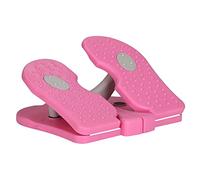 BEATYRABBIT Mini Foldable Leg Exerciser Portable Foot Pedal Exercise Machine Under Desk Stepper Exercising Leg Muscles Physical Therapy Leg Exercise Relieves Varicose Veins at Home Office-Rose Red
