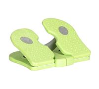 BEATYRABBIT Mini Foldable Leg Exerciser Portable Foot Pedal Exercise Machine Under Desk Stepper Exercising Leg Muscles Physical Therapy Leg Exercise Relieves Varicose Veins at Home Office-Green