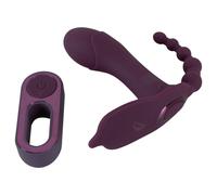 Beau Coeur Ariva - wearable 3-in-1 panty vibrator (purple)