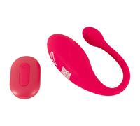 Beau Coeur Coral - wearable vibrating egg with remote control (pink)