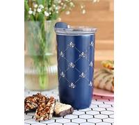 Beau & Elliot Monogram Midnight 350ml Stainless Steel Travel Mug Pink