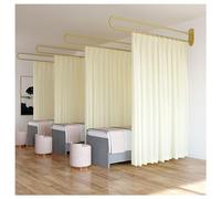 Beau Salon Room Partit ain, U-sd Support Rod Track System With Light-transmitting Privacy Partit ain For Beau Salon, Clinic, Shared Bedroom(Bei,200cm/1PCS)