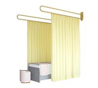 Beau Salon Room Partit ain, U-sd Support Rod Track System With Light-transmitting Privacy Partit ain, Beau Salon, Clinic Partit(Yellow,200cm/1PCS)