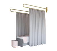 Beau Salon Room Partit ain, U-sd Support Rod Track System With Light-transmitting Privacy Partit ain, Beau Salon, Clinic Partit(Grey,230cm/1PCS)