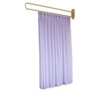 Beau Salon Room Partit ain, U-sd Support Rod Track System With Light-transmitting Privacy Partit ain For Beau Salon, Clinic, Shared Bedroom(Purple,230cm/1PCS)