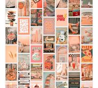 Beau Willows 50PCS Retro Collage Kit - Preppy Aesthetic Room Decor Gift for Teen Girls and Women Vintage Wall Posters for Bedroom, Wall Collage Kit Aesthetic Pictures, Photo Display Dorm Wall Decor