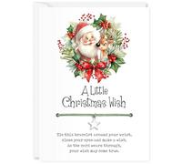 Beau Willows A Little Christmas Wish Bracelet - Stocking Filler, Secret Santa or Christmas Eve Gift (Santa Wreath)