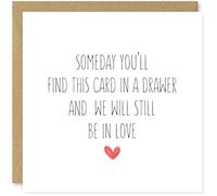Beau Willows Someday You'll Find This Card - Romantic Valentine's Day Card for Bofriend Husband Girlfriend Wife