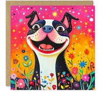 Beau Willows Staffordshire Bull Terrier Birthday Card - Girls Birthday Card For Kids Daughter Granddaughter - Card For Dog Lovers