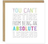 Beau Willows You Can't Retire From Being An Absolute Legend - Funny Goodbye and Good Luck Retirement Card