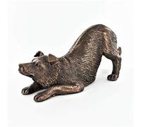 Beauchamp Bronze Border Collie Dog Figure Cold Cast Bronze
