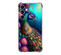 Beaucov Case for Galaxy A37 5G,Colorful Peacock Mandala Flowers Drop Protection Shockproof Case TPU Full Body Protective Scratch-Resistant Cover for Samsung Galaxy A37 5G
