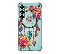 Beaucov Case for Galaxy S26,Floral Dream Catcher Rose Green Drop Protection Shockproof Case TPU Full Body Protective Scratch-Resistant Cover for Samsung Galaxy S26