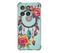 Beaucov Case for Motorola Edge 2026,Floral Dream Catcher Rose Green Drop Protection Shockproof Case TPU Full Body Protective Scratch-Resistant Cover for Moto Motorola Edge 2026