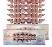 BeauFairy 240PCS French Toe Nail Tips, Nail Tips for Extensions, Full Cover Fingernails, Soft Gel Fake Press on Nails Tips, Soak Off Fake Toe Nail Art Salons and Home DIY, 023