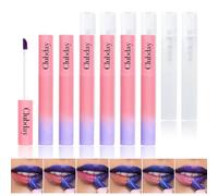 BeauFairy 6PC Matte Lip Stain, Peel Off Lip Tint, Lip Tattoo, High Pigmented Tear-off Lip Gloss, Moisturizing Hydrating Liquid Lipsticks Set, No-Sticky Lip Balm Oil, Lip Care for All Skin Tones, 176