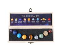 BeauFairy 9PCS Healing Crystals Set in Box, Natural Reiki Healing Crystal Points Gemstone, Chakra Raw Stones Crystal Gravel, Gifts for Anxiety Relief, Meditation, Yoga, Spiritual Awakening, 011