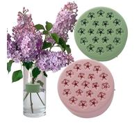BeauFairy Spiral Ikebana Stem Holder, 2PCS Floral Frogs & Kenzans, Hanataba Flower Arranger Twist, Flower Arrangement Holder, DIY Bouquet Arrangement Holder for Vases Decor,Green & Pink, 19 Hole