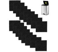 beaufan 16-Pack Odor-Absorbing Filter Refills Compatible with EKO Step and Touchless Garbage Cans, Suitable for Kitchen Trash Cans & Compost Bins, Activated Charcoal Deodorizer Inserts