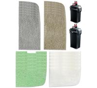 beaufan 24-Pack Filter Media Pads Compatible with Fluval 306/307/406/407 External Aquarium Canister Filters, Includes Ammonia, Nitrite, Phosphate Remover Pads & Water Polishing Pads