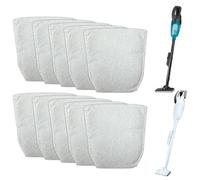 Beaufan Pack of 10 Vacuum Cleaner Bags Compatible with Makita CL100 / 106 / 180 / 183 / DCL180 Cordless Vacuum Cleaner, Comparable to Part #443060-3