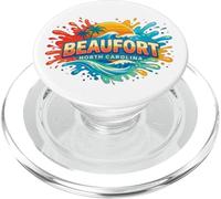 Beaufort North Carolina Sand Dunes Beach Novelty Graphic PopSockets PopGrip for MagSafe