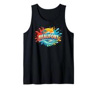 Beaufort North Carolina Sand Dunes Beach Novelty Graphic Tank Top