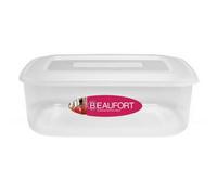 Beaufort Rectangular Plastic Food Container Clear (One Size)