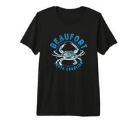 Beaufort South Carolina Blue Crab Design Premium T-Shirt