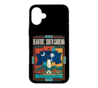 Beaufort South Carolina Flag Lighthouse Coastal Travel Art Case for iPhone 16 Plus