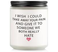 BeauGift Get Well Gifts for Women, Get Well Soon Gifts for Women After Surgery, Feel Better Gift for Breakup, Inspirational Candles for Condolence, Miscarriage, Cancer, 7oz Soy Wax Lavender Scented