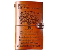 BeauGift Memorial Gifts for Loss of Son, Refillable Travel Photo Diary Journal Bereavement Gift, Letters to My Son in Heaven Those We Love Don't Go Away Sympathy Gifts for Loss of Son