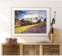 Beauitiful vivid fine art print of The Flying Scotsman Steam Train painting (picture 1) (A4 PRINT ONLY) (29.7 X 21CM)