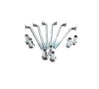 BEAUIY 36Pcs 8G Motorcycle Spokes With Nipples 4mm Thickness Silver Steel Spokes For Dirt Bike Electric Bike Length(4MM Diameter 115MM)