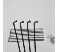 BEAUIY 40pcs/lot 12G Spokes 45# Steel Material Electric Bike Spokes Black Color Diameter 2.6mm E-bike Spokes J-bend E-bicycle Spokes(Length 160mm)