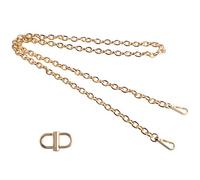 BEAULEGAN Chain Strap Replacement for Handbag Shoulder Crossbody Bag, 130 cm Long, with an Adjustable Clasp (Gold)