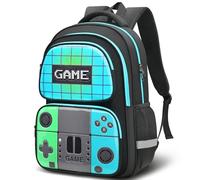 Beaulyn School Backpack for Boys,Gamer School Bag for Kids Elementary Middle Primary Student,17″Video Game Rucksack for Laptop
