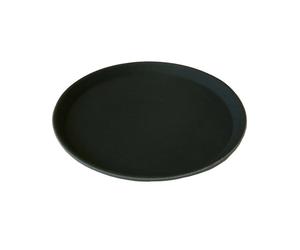 Beaumont 16″ Round Black Non Slip Tray