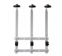 Beaumont 3 Bottle Bar Optic Wall Rack | Aluminium Spirit Bottle Holder for 70cl & 1L Bottles - Space-Saving Bar Storage Solution
