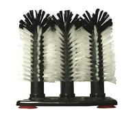 Beaumont Home Bar Cleaning Accessories 3 Brush Manual Glass Washer & Suction