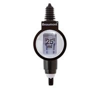 Beaumont Bar Optics 25 ml, Black & White, 25 ml Optics for Spirits, Tight Rubber Seal, Measurement Window for Monitored Dispensing, Use With a Wide Variety of Bottles, T413