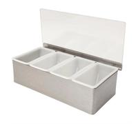 Beaumont 4 Part Stainless Steel Condiment Holder