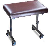Beaumont Adjustable Footrest Foot Stool Leg Rest Support Footstool With Castors