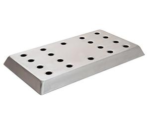 Beaumont Aluminium Effect Drip Tray 406 x 222mm - Efficient Drainage Construction, Sleek Look, Wipeable, Easy to Clean Glass Drainer Mat for Bars, Restaurants