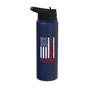 Beaumont American Flag Baseball Lover USA Beaumont Stainless Steel Insulated Water Bottle