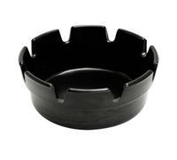 Beaumont Black Bakelite Crown Style Ashtray 101mm (10 Pack)
