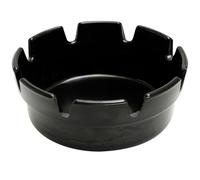 Beaumont Black Bakelite Crown Style Ashtray Single 101mm - Shatterproof, Easy to Empty, Ideal for Bars, Restaurants, Pubs