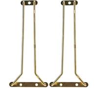 Beaumont Brass Wine Glass Rack Hanger 255mm - Ceiling and Undercounter Mountable GM203 (Pack of 2)